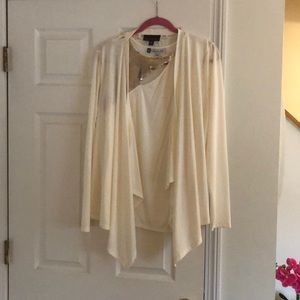 2 pc Jennifer Lopez enhanced sleeveless w jacket